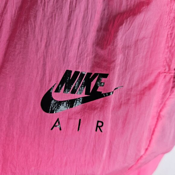 Nike Air Windbreaker Anorak Jacket & Joggers Set Sz Medium Pink FLAWS - Picture 13 of 14